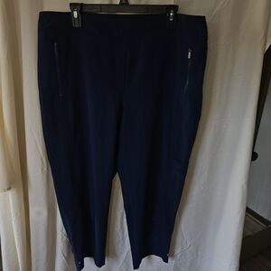 Chico's Blue Capris with Elastic Waistband